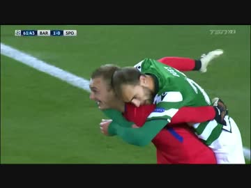 《17-18UEFA CL》 [GS最終節・D組] バルセロナ vs スポルティングCP