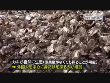 外国人を中心に身だけを採って殻を捨てる人がいる