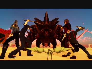 【MMD刀剣乱舞】嵐と雅と伊達と砂の惑星【お着替え】