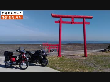 【Ninja1000】海中鳥居に行ってみた【クロスカブ】