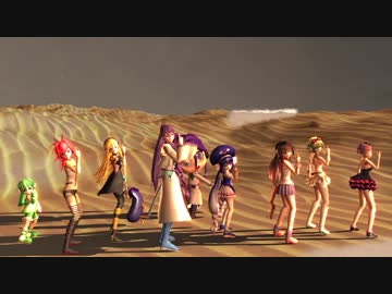 【MMD】インタネ組8人に砂の惑星を踊って貰った