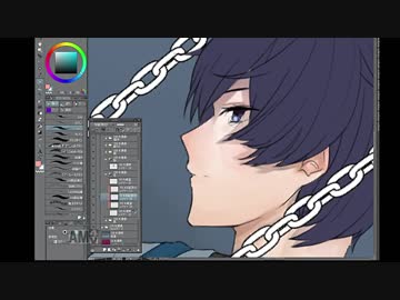 ：画力向上計画：灰色と青 【描いてみた】