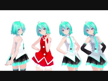【MMD】Tda式初音ミクショート髪サンタ風で　エレクトロトレイン