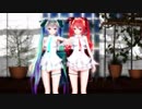 【MMD】Tda式改変ミクさん、テトさんで”Dive to Blue”1080ｐ版テスト