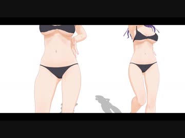 【MMD】無音・ショート・大根テスト【Shake It Off】