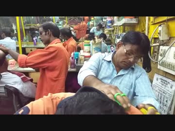 Intense Asmr comb head massage by old school barber