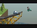 【実況】ジョイコン振り回して作った橋を渡らせる　Poly Bridgeその2