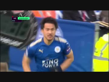 岡崎途中出場 ≪17-18EPL：第18節≫ レスター・シティ vs クリスタル・パレス
