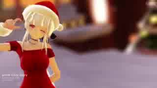 【MMD】ぱっつんハク姉サンタで「Snow Fairy Story」