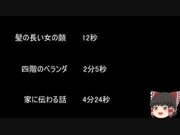 【ゆっ怖】ゆっくり怖い話・その313【怪談】