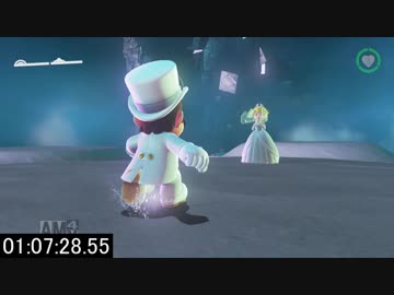 【スーパーマリオオデッセイ】70分でクリアしてみた【RTA解説実況】 Part4(終)