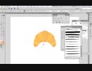 Illustratorでクロワッサンを描く過程