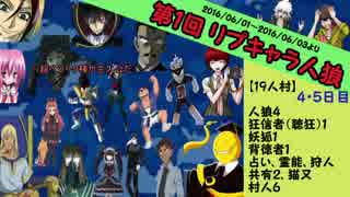 【人狼】第１回 リプキャラ人狼③ 4,5日目【19人村】