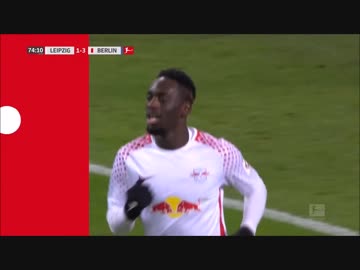 実況17－18ブンデス１７節　ライプツィヒ対ヘルタ　ロングハイライト