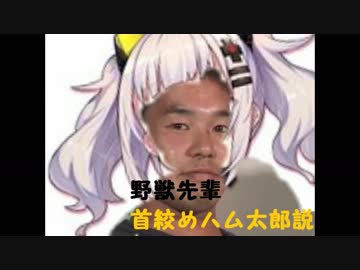 野獣先輩首絞めハム太郎説