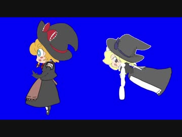 何かを押そうとするMGR姉貴と見守るYUH姉貴BB