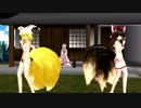 【MMD】ダブル九尾の狐にLamb.を踊ってもらった