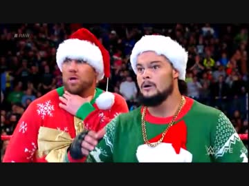 【WWE】ミズトラージのシークレット・サンタ戦【RAW 12.25】