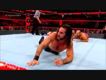 【WWE】THE BAR(ch.)vsロリンズ&amp;ジョーダン【RAW 12.25】