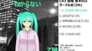 【初音ミク】わからない【C93クロスフェード】