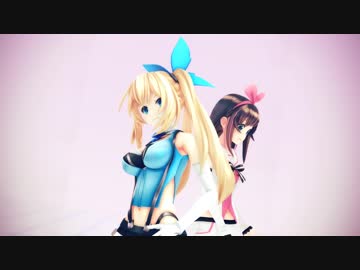 【MMD】ミライアカリとキズナアイでおこちゃま戦争