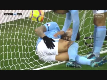 ≪17-18EPL：第20節≫ ニューカッスル vs マンチェスター・シティ