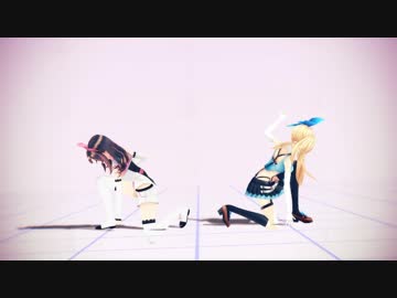 【MMD】ミライアカリとキズナアイでWAVE