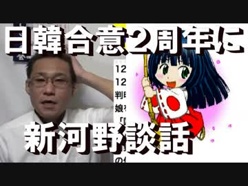 日韓合意2周年で新河野談話「合意の変更で日韓関係はマネージ不能に」