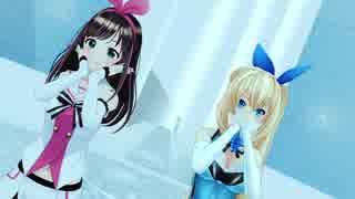 【MMD】キズナアイ＆ミライアカリの好き！雪！本気マジック【1080p】