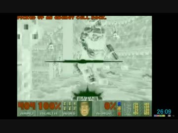 Ultimate DOOM RTA 27分57秒（再更新：タイムシフト版）