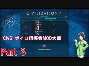 [Civ6]ボイロ指導者MOD大戦part3