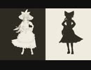 【東方MMD】霊夢と魔理沙でBadApple