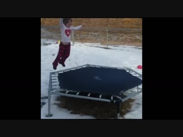 【MMD】ょぅι゛ょが凍ったトランポリンで派手にひっくり返るモーション【誰得シリーズ】