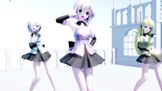 【MMD】らぶ式Silvia・Noir・Roseで『Hurly Burly』/ Perfume