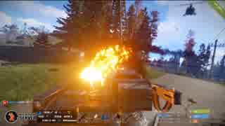 【Rust】泥酔戦車が戦車（有人）とヘリ（有人）を倒してみた【江戸鯖】