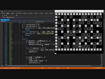 ボンバーマンを小一時間で作ってみた【プログラミング実況】