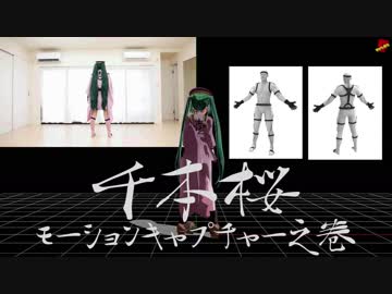 【第20回MMD杯予選】【MMD】モーションキャプチャーで千本桜【あぴミク】