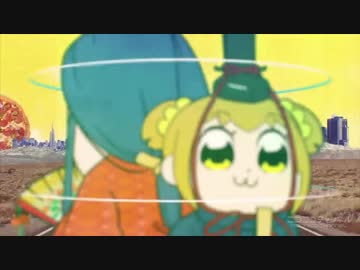 ポプテピピック OP低速による動画【音声ピッチ固定Ver.】