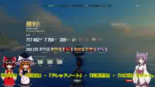 【WOWs】ゆっくり実況　猪突猛進海戦日記シリーズその21　Tier10 Moskva