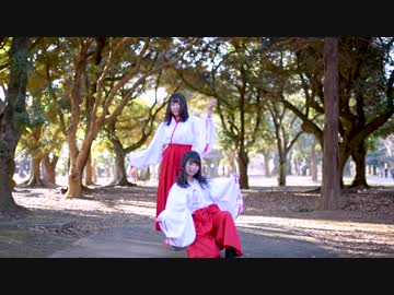 【巫女さんで】神のまにまに　踊ってみた【りつ×なゆた】