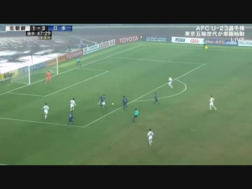 AFC　U23アジアカップ U21日本代表 × U23北朝鮮代表