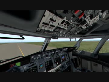 【X-Plane11】SteamVRでB737を飛ばすよ！【神戸-関空】
