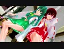 【MMD】博麗霊夢と東風谷早苗でShake It Off_1080p60fps