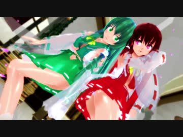 【MMD】博麗霊夢と東風谷早苗でShake It Off_1080p60fps