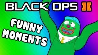 Black Ops 2 Revolution DLC Funny Moments - Glitches, Wacky Inflatable Tube Man, Evil Snow Man