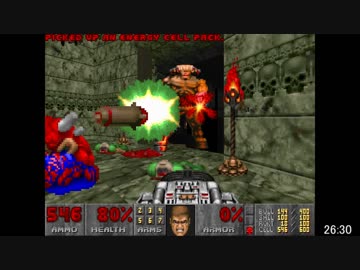 Ultimate DOOM RTA 28分11秒（E4M6無敵無しチャート）