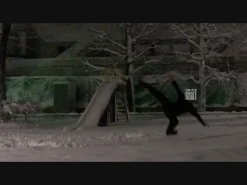 【東京積雪2018】勇気を出して雪に飛び込んでみたの【スポーツ番組風に】