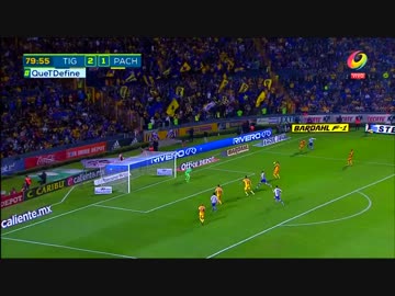 本田圭佑ゴール　ティグレス vs パチューカ