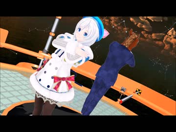 【MMD】電脳少女シロ＆ばあちゃるでハッピーシンセサイザ