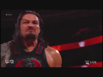 【WWE】ザ・ミズ(ch.)vsローマン・レインズ【RAW 1.29】
